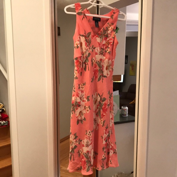 Silk midi slip dress - Picture 1 of 3